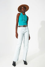 Load image into Gallery viewer, Elastic Cotton Jeans in Light Blue