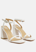 Load image into Gallery viewer, Mooncut Ankle Strap Block Heel Sandals