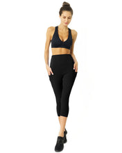 Load image into Gallery viewer, High Waisted Capri Leggings - Black