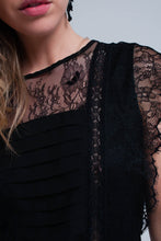 Load image into Gallery viewer, Black Lace Midi dress