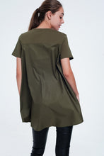 Load image into Gallery viewer, T-Shirt Dress in Khaki