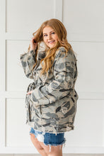 Load image into Gallery viewer, Sweet Camo Twill Jacket- Plus