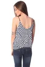 Load image into Gallery viewer, Blue Geo Print Cami Top