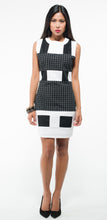 Load image into Gallery viewer, Cross Hatch Black &amp; White Dress