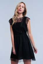 Load image into Gallery viewer, Black Lace Midi dress