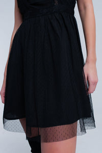 Black Lace Midi dress