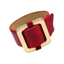 Load image into Gallery viewer, Square Lock Bracelet -Red