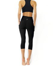 Load image into Gallery viewer, High Waisted Capri Leggings - Black