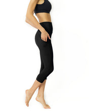 Load image into Gallery viewer, High Waisted Capri Leggings - Black